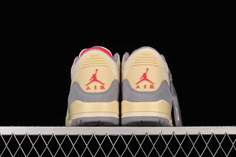 All categories Air Jordan Jordan series basketball shoes Air Jordan 3 cost-effective version Air Jordan 3 "Muslin" AJ3 Joe 3 cement gray canvas basketball shoes DH7139-100